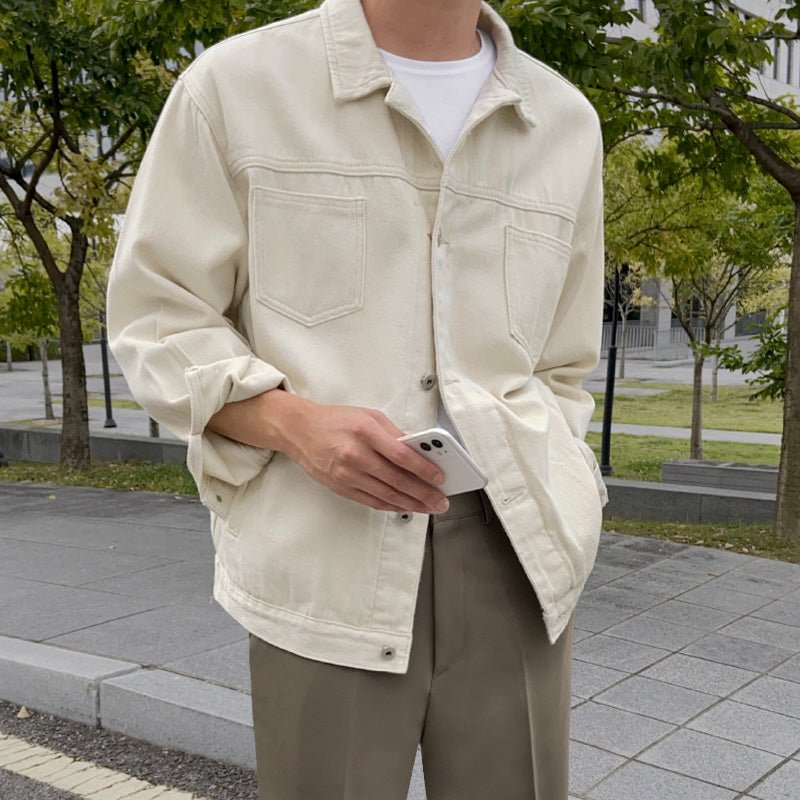Over -size denim jacket