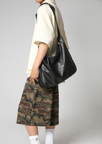 Soft leather large capacity shoulder bag