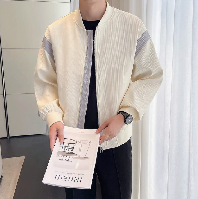 Lightweight Bomber Blouson Jacket with Pockets
