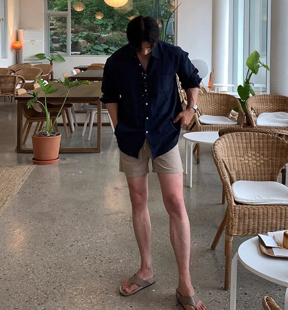 リネンタッチシャツ メンズ 長袖｜Airy Linen SHIRT