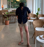 リネンタッチシャツ メンズ 長袖｜Airy Linen SHIRT