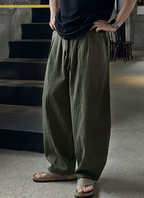 コットンリネンパンツ メンズ ワイド｜Cotton Linen PANTS