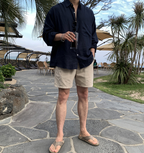 オーバーサイズリネンシャツ メンズ｜Oversized Linen SHIRT