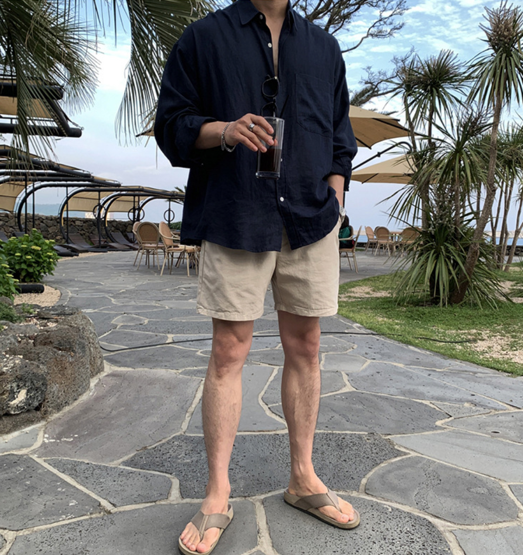 オーバーサイズリネンシャツ メンズ｜Oversized Linen SHIRT