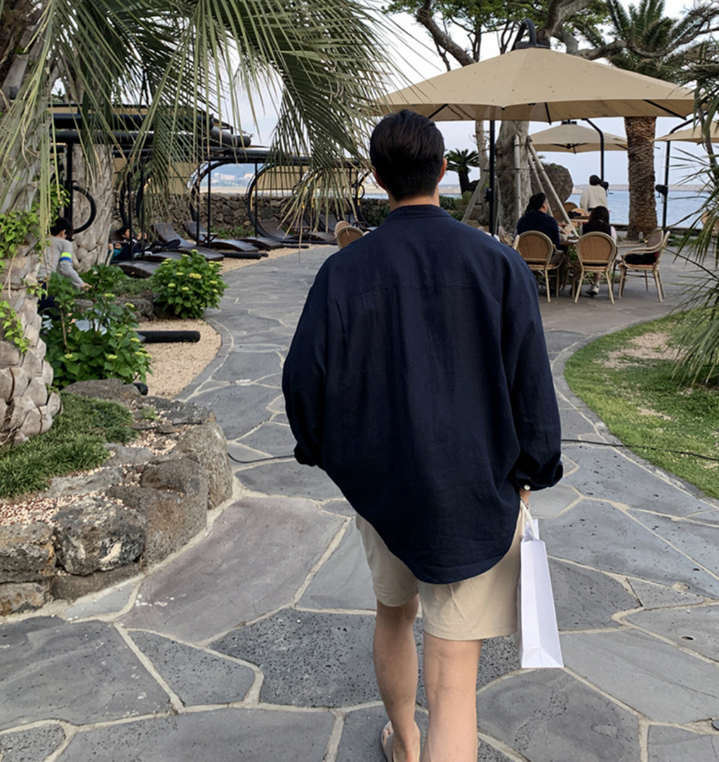 オーバーサイズリネンシャツ メンズ｜Oversized Linen SHIRT