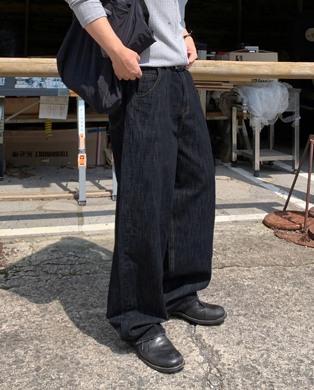 リジッドワイドシルエットデニム