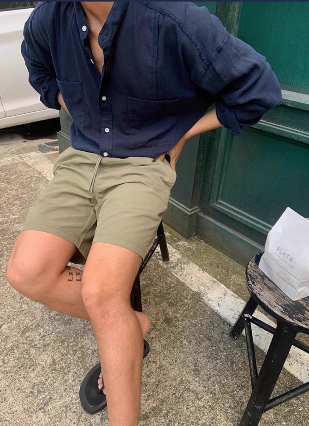 Linen blend summer shirt