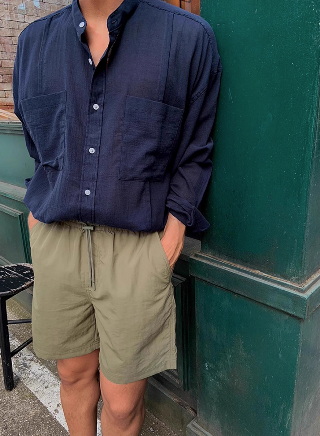 Linen blend summer shirt