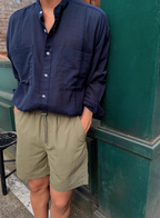 Linen blend summer shirt
