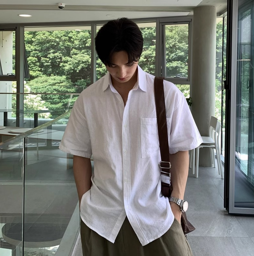 Plain short sleeve shirt