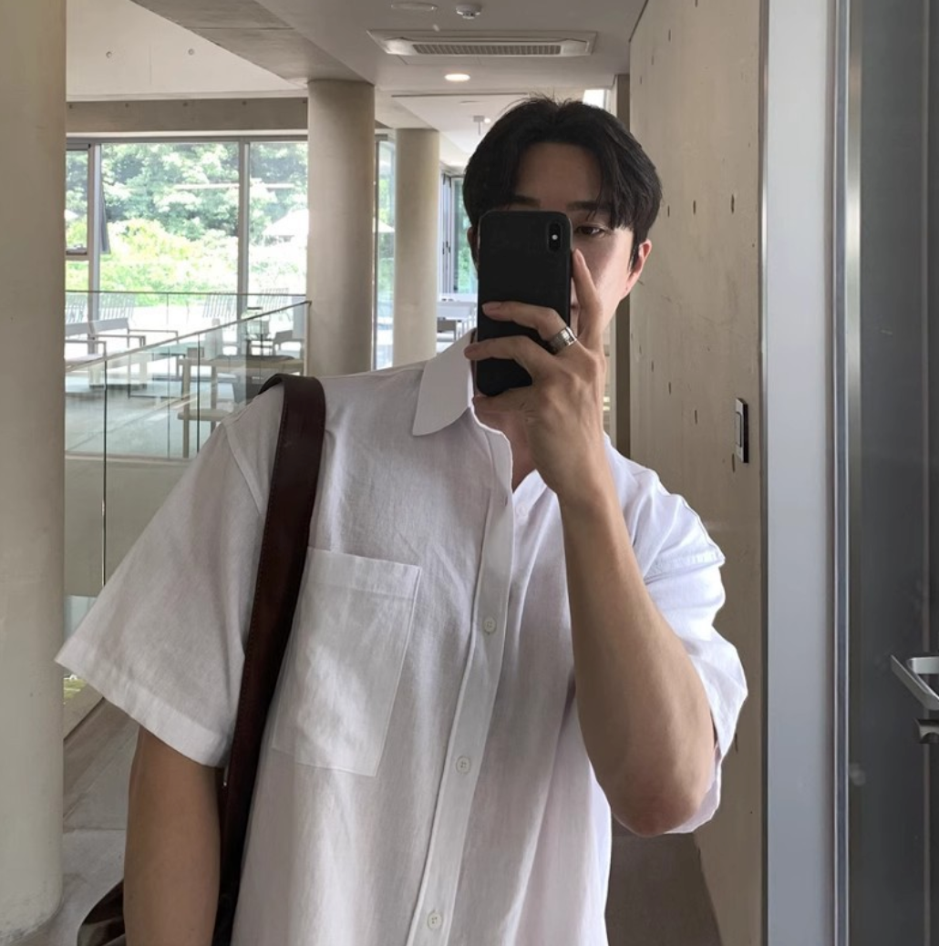 Plain short sleeve shirt