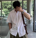 Plain short sleeve shirt