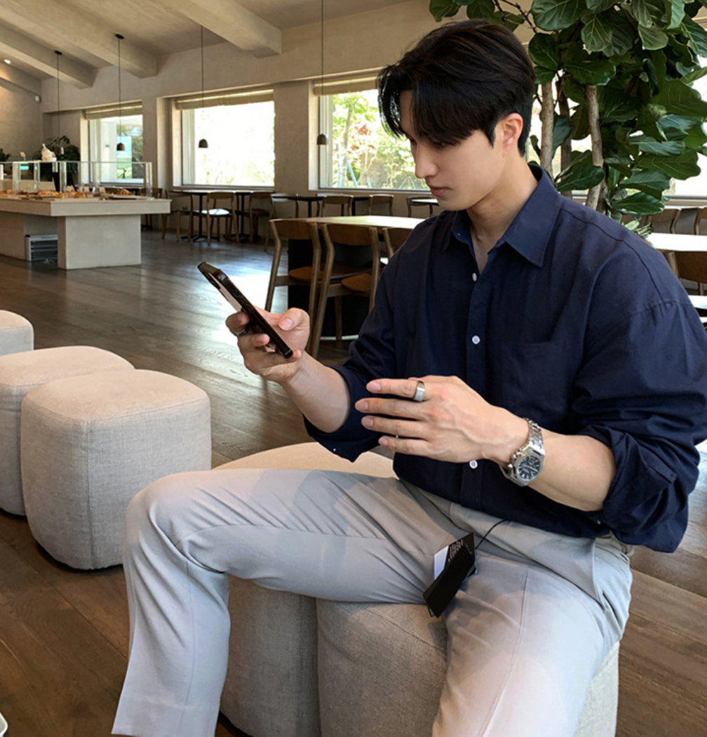 Long sleeve linen shirt