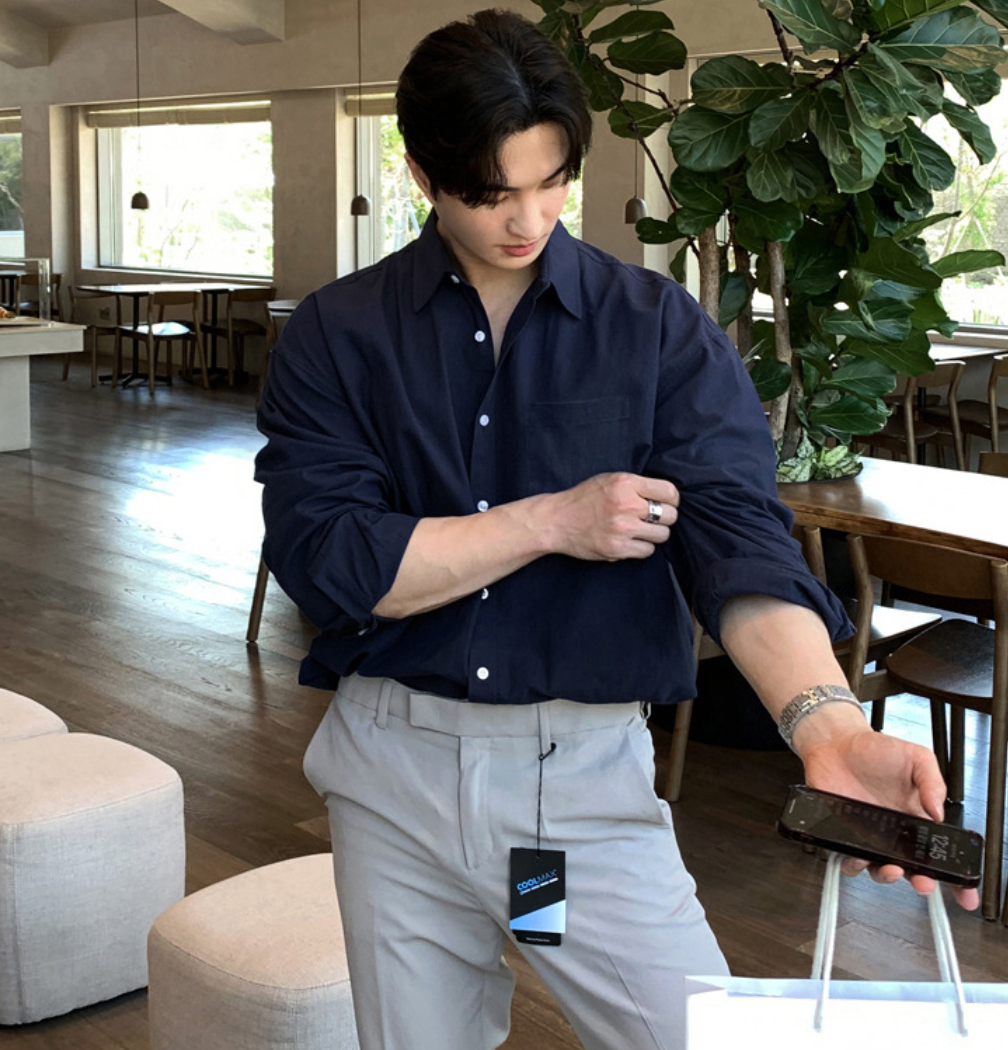 Long sleeve linen shirt