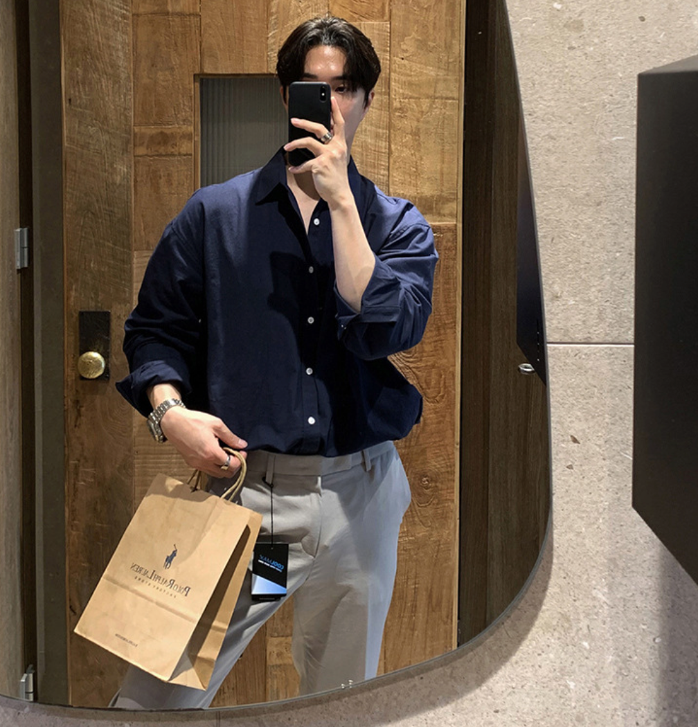 Long sleeve linen shirt