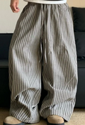 ストライプワイドレッグパンツ メンズ｜Striped Wide PANTS