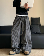 ストライプワイドレッグパンツ メンズ｜Striped Wide PANTS