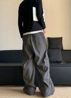 ストライプワイドレッグパンツ メンズ｜Striped Wide PANTS