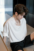 Stand collar design shirt