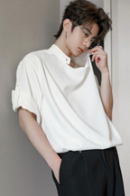 Stand collar design shirt