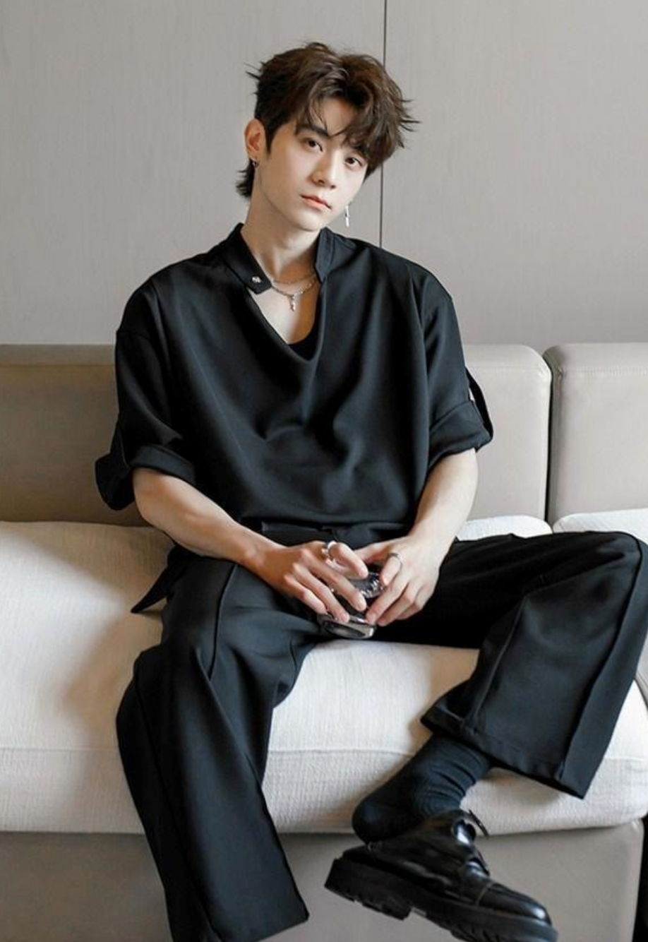 Stand collar design shirt