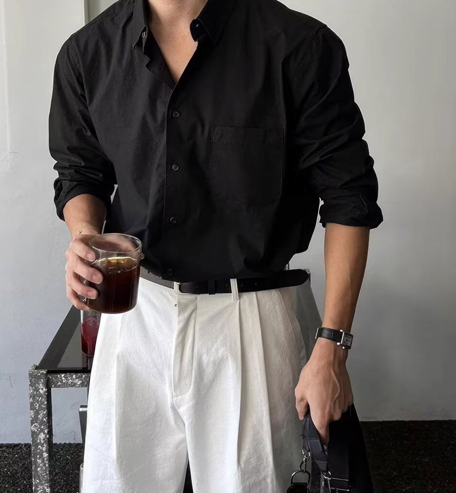 Lapel casual shirt