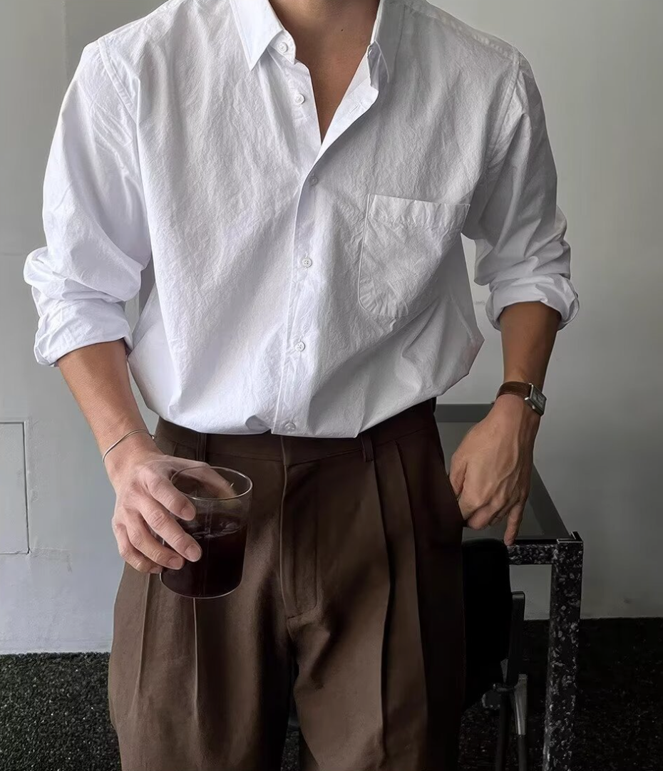 Lapel casual shirt
