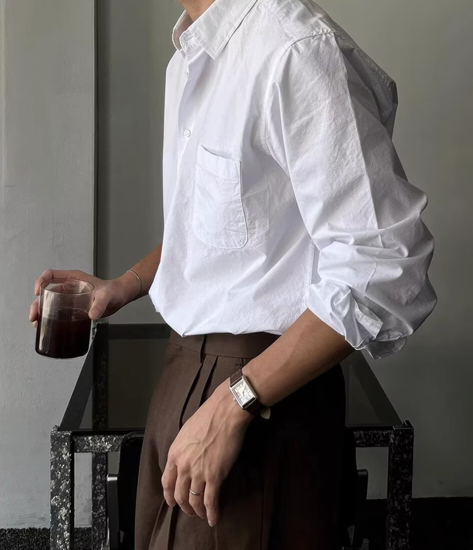 Lapel casual shirt