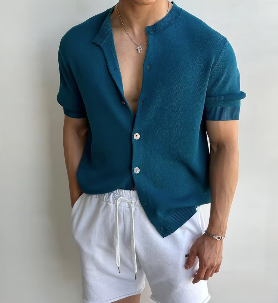 Short sleeve cardigan
