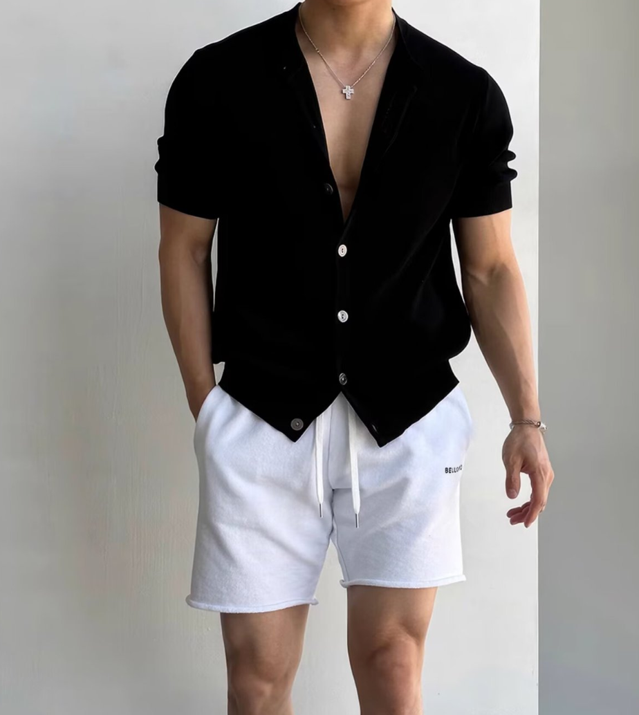 Short sleeve cardigan