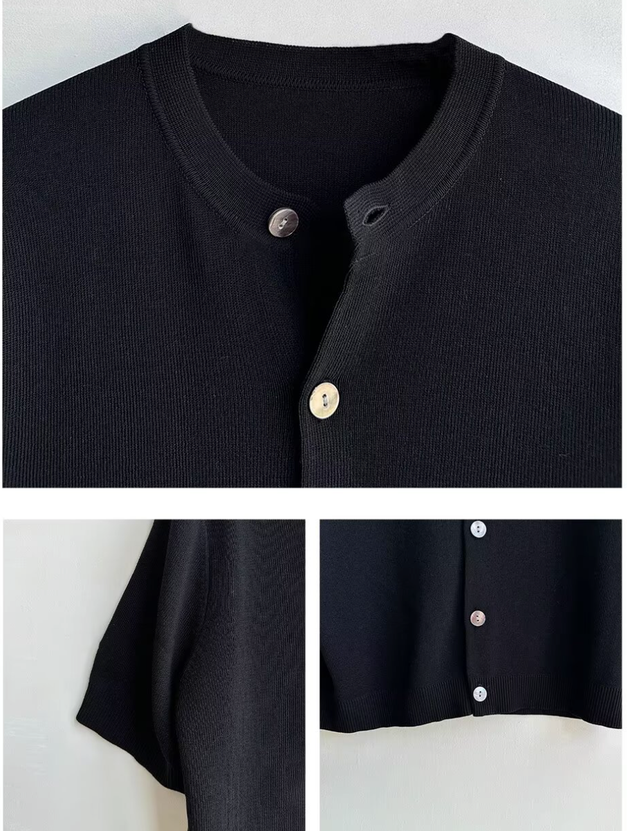 Short sleeve cardigan