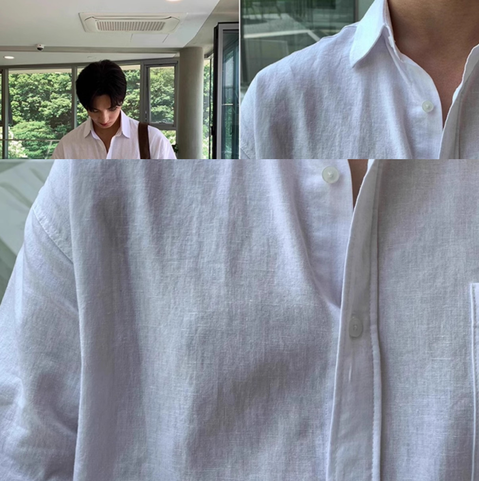 Oversized short sleeve shirt