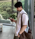 Oversized short sleeve shirt