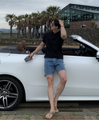 Short -sleeved polo shirt