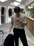 Short -sleeved polo shirt