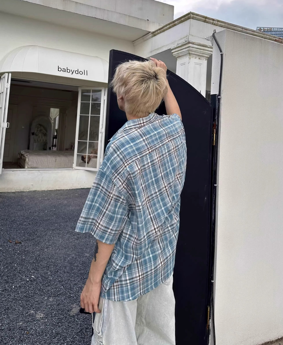 Casual plaid shirt