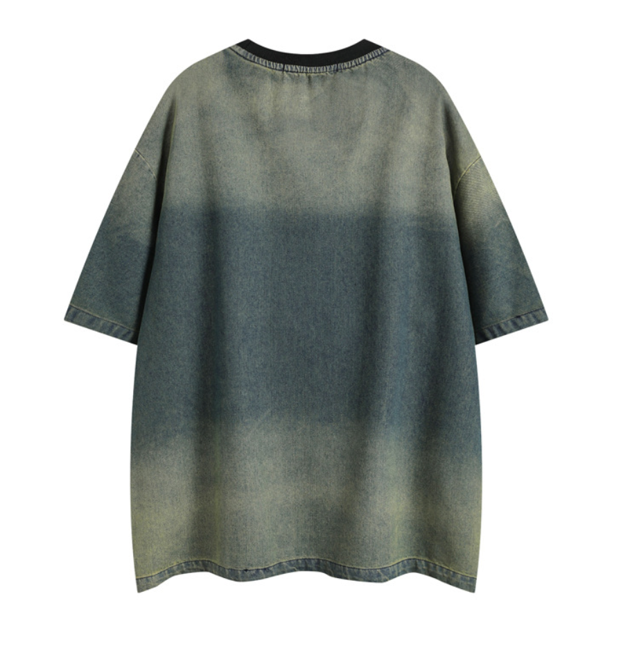 Heavy embroidery T-shirt