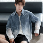 Gradient denim shirt