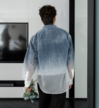 Gradient denim shirt