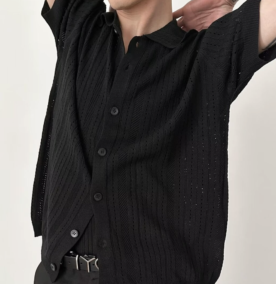 Short sleeve knit shirt