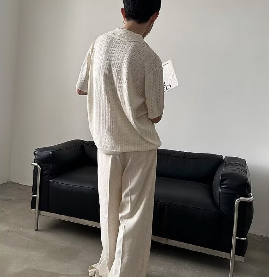 Short sleeve knit shirt