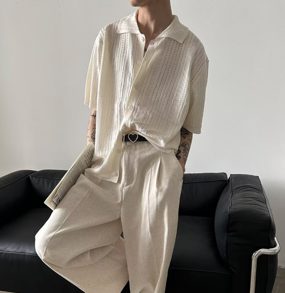 Short sleeve knit shirt