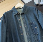 Plain denim shirt