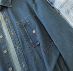 Plain denim shirt