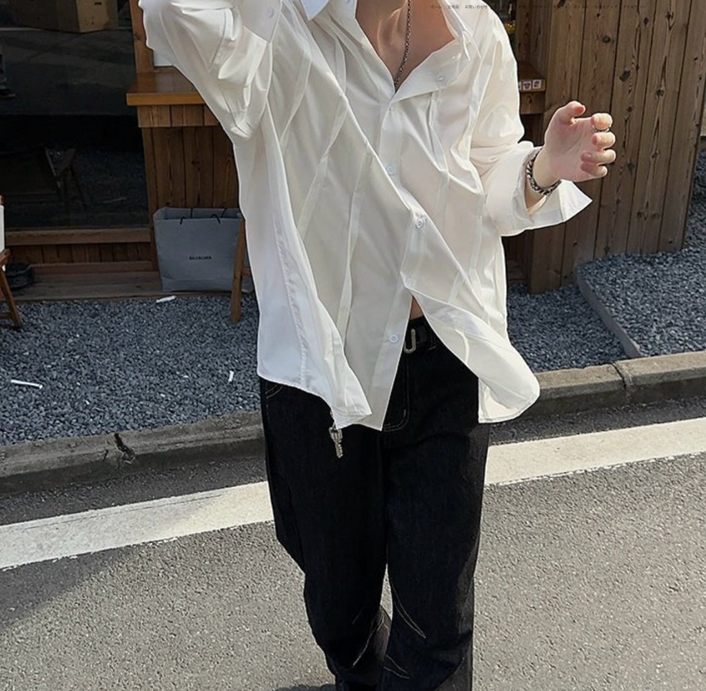 Design pleated shirt