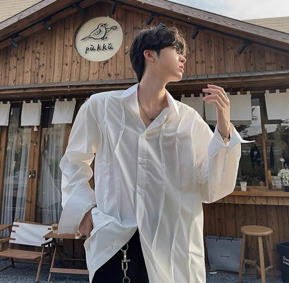 Design pleated shirt