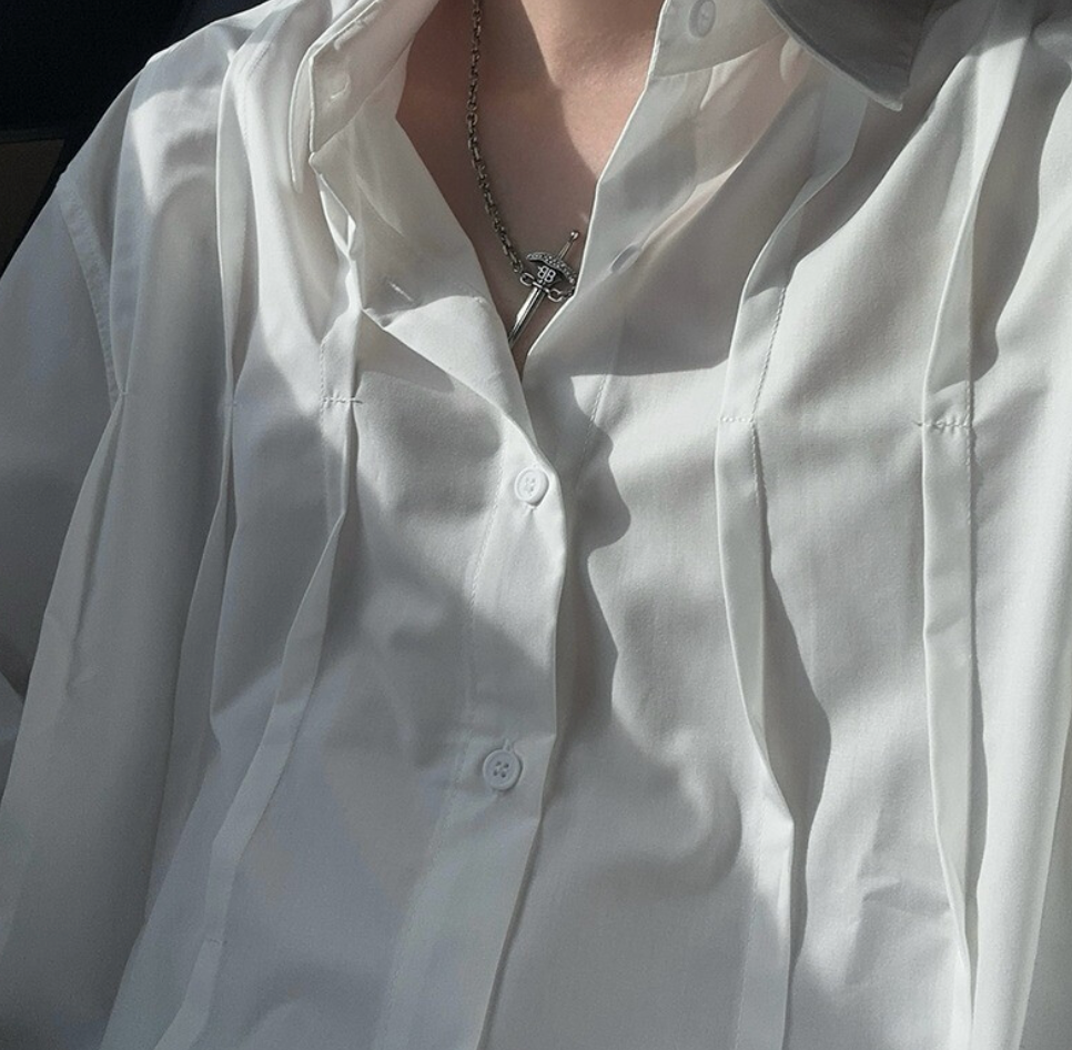 Design pleated shirt