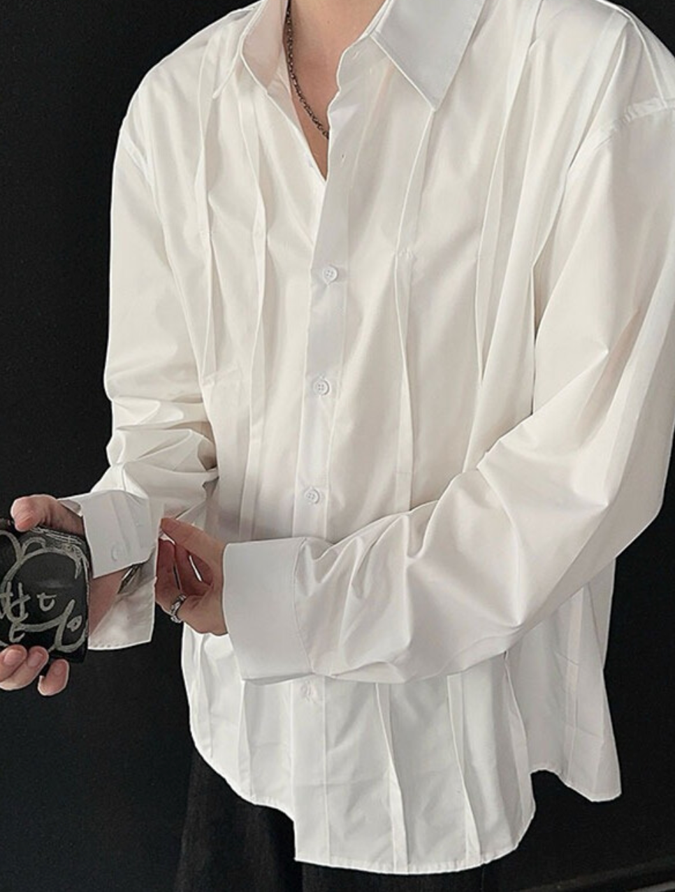 Design pleated shirt