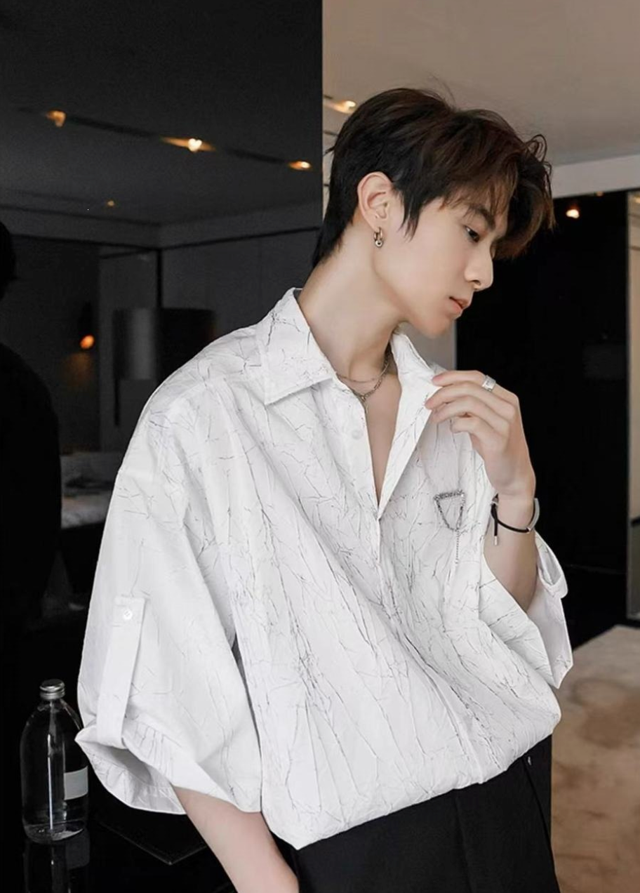 Luxury short sleeve shirt