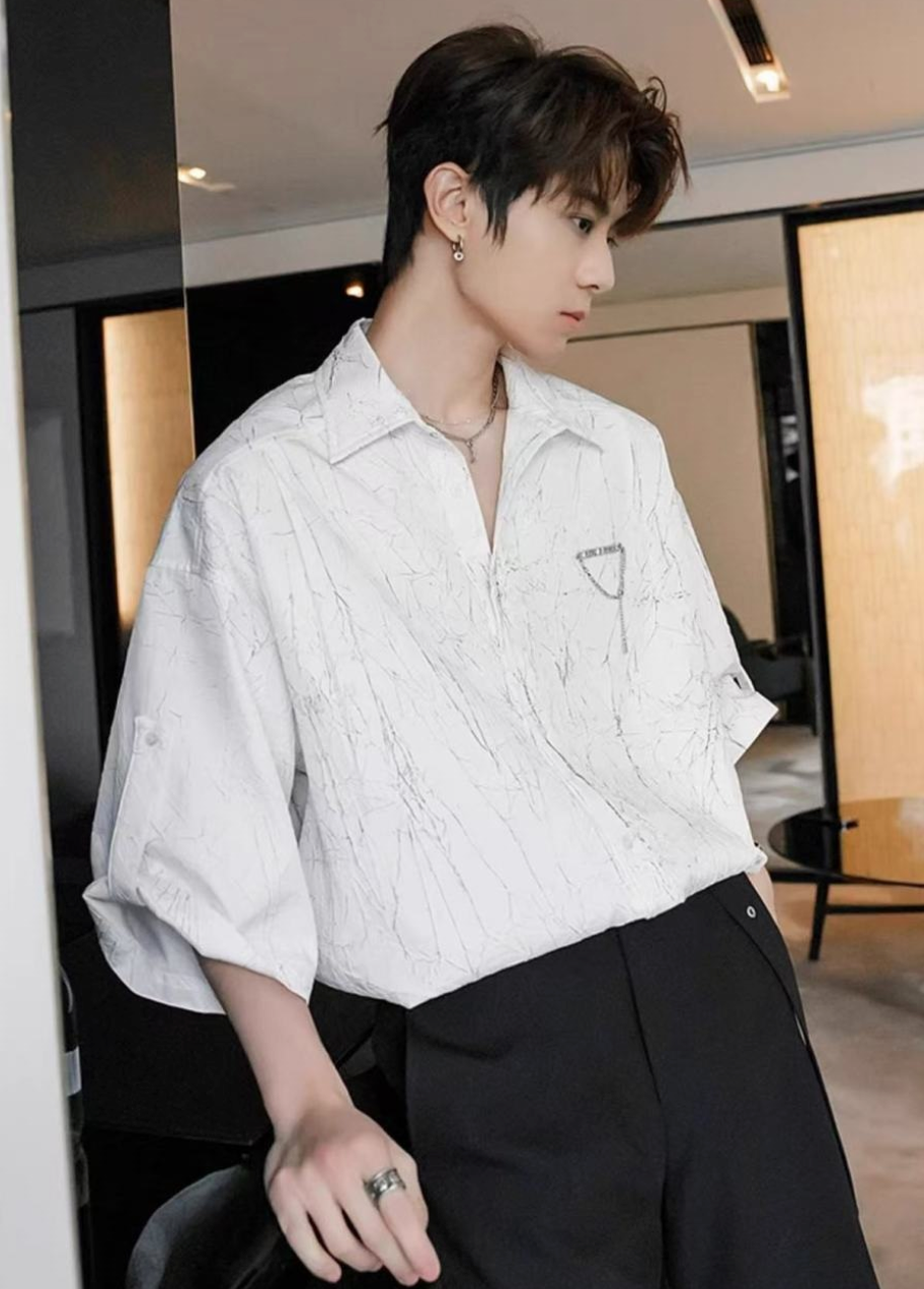 Luxury short sleeve shirt